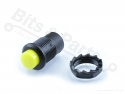 Drukknop (aan/uit) rond 12mm Geel